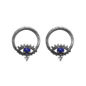 Lapis Lazuli Eye Earrings 