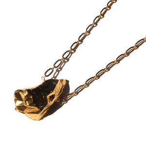Collar Cuarzo Gold Dipped