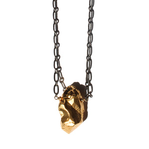Gold Dipped Quartz Necklace 
