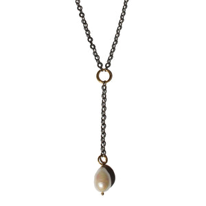 Pearl Lariat Necklace 