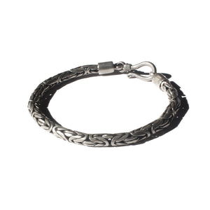 Oxidized Silver Bracelet 