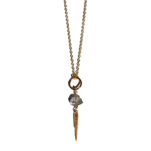 Herkimer and Dagger Necklace 