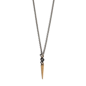 Dagger and Topaz Necklace 