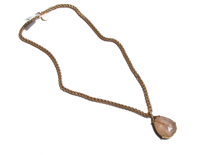 Collar Gota Cuarzo Rutilado