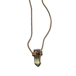 Collar Cuarzo Limon