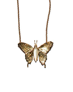 Collar Mariposa Piedra Luna