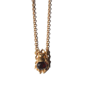 Lotus Beetle Necklace