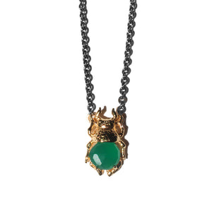 Lotus Beetle Necklace