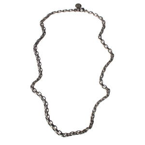 Oxidized Silver Chain 