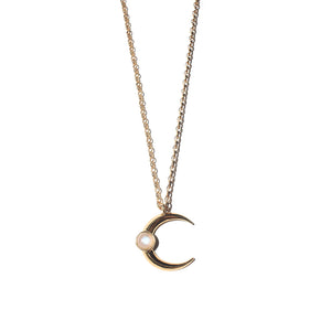 Small Moon Necklace 