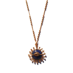Lapis Lazuli Sun Necklace 