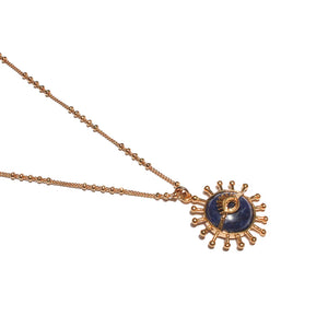 Lapis Lazuli Sun Necklace 