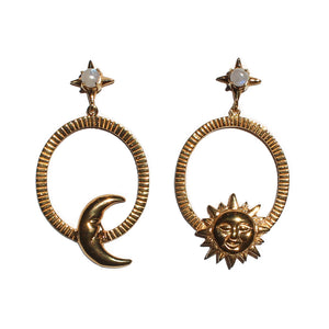 Sun and Moon Earrings 